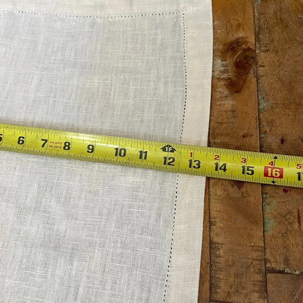 Ikea Beige Linen Blend Table Runner 13.5